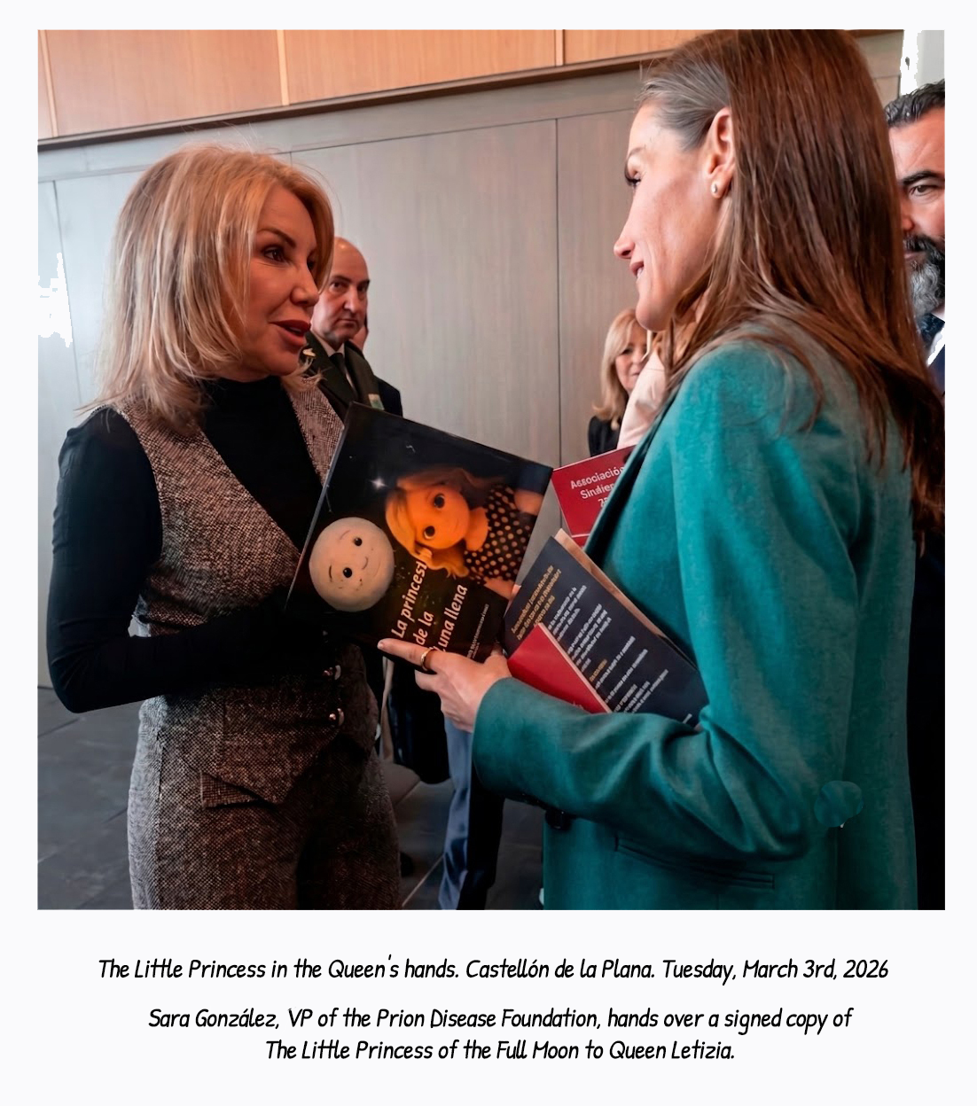 The Little Princess in the hands of the Queen. Castellón de la Plana. Tuesday, March 3, 2026